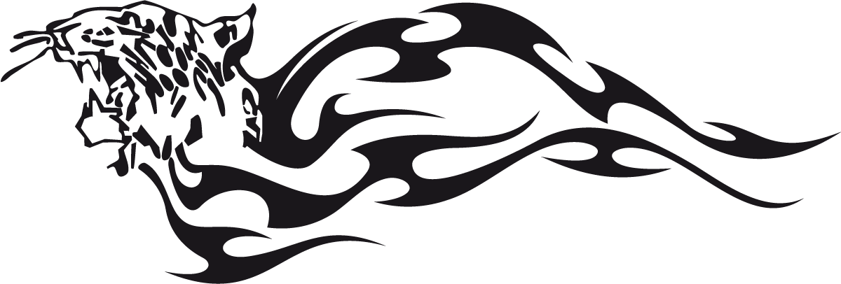 Adesivi per Auto e Moto: Animal Flames 2