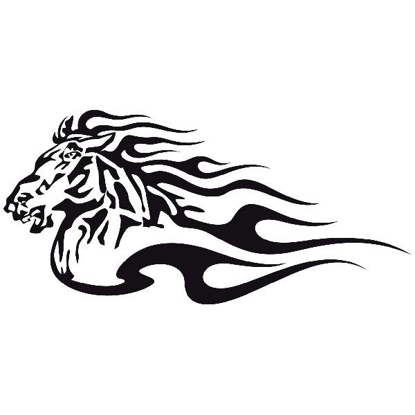 Adesivi per Auto e Moto: Animal Flames 4