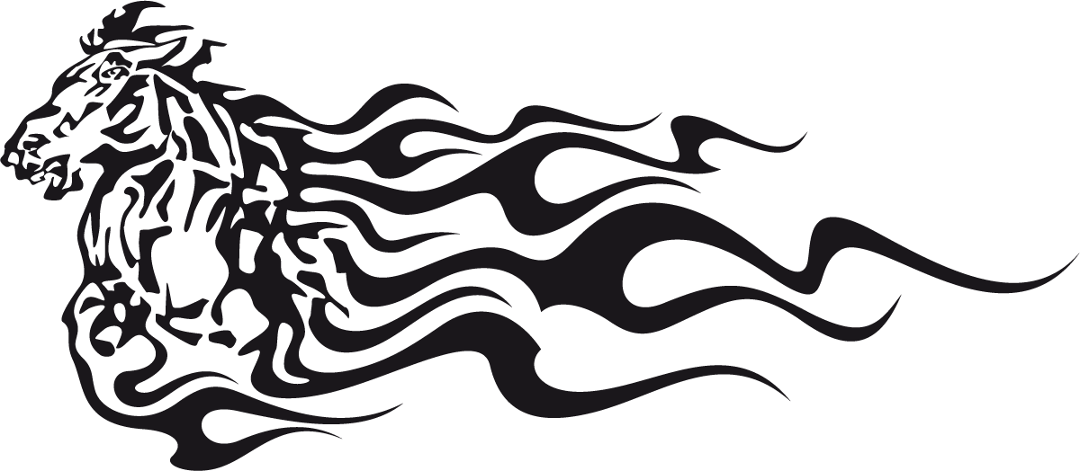 Adesivi per Auto e Moto: Animal Flames 5