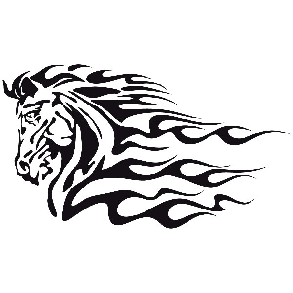 Adesivi per Auto e Moto: Animal Flames 10