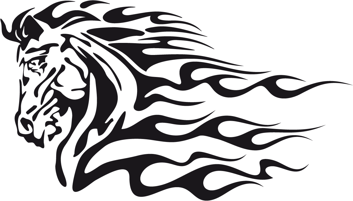 Adesivi per Auto e Moto: Animal Flames 10