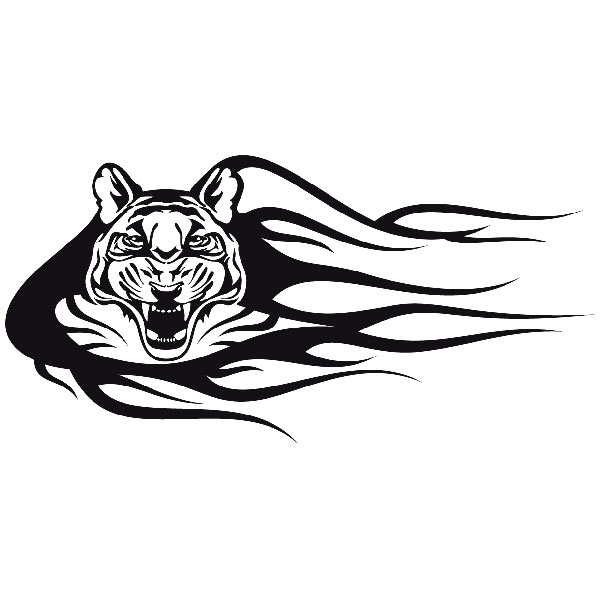 Adesivi per Auto e Moto: Animal Flames 32