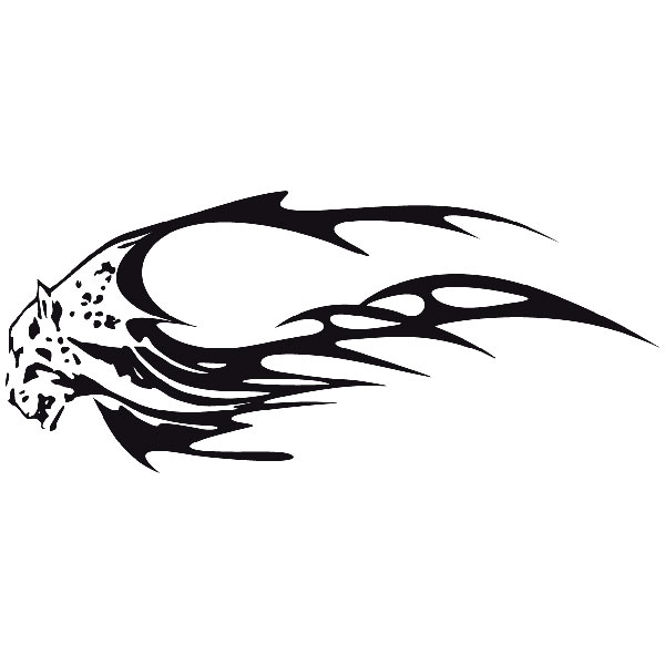 Adesivi per Auto e Moto: Animal Flames 55