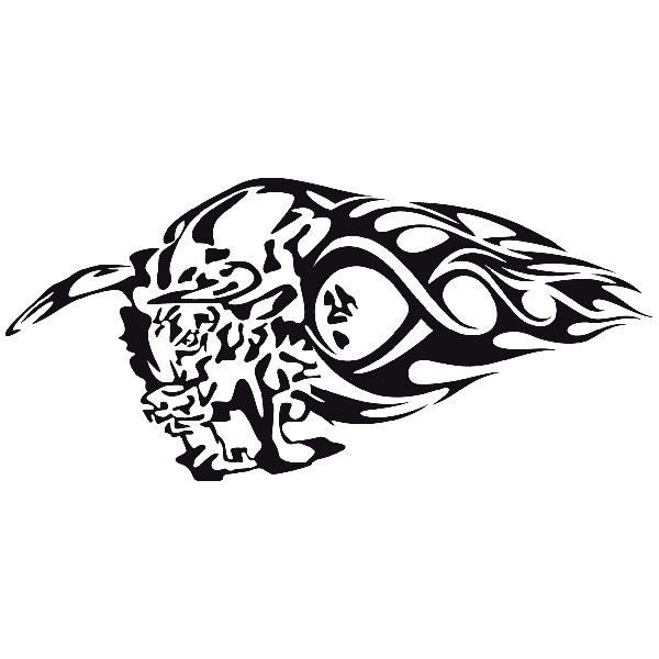 Adesivi per Auto e Moto: Animal Flames 68