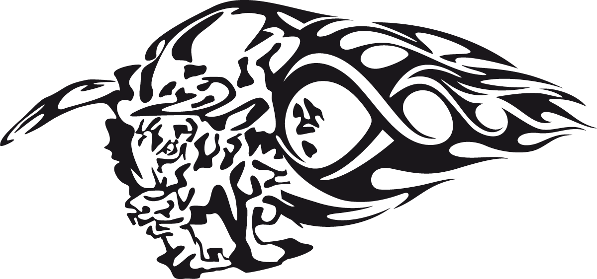 Adesivi per Auto e Moto: Animal Flames 68