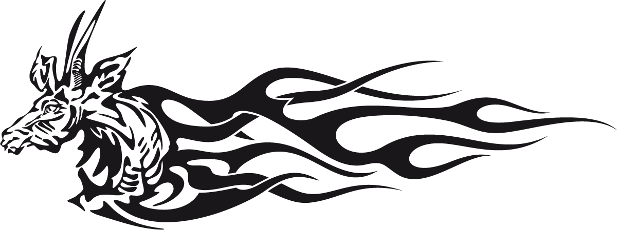 Adesivi per Auto e Moto: Animal Flames 79