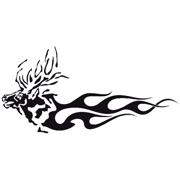 Adesivi per Auto e Moto: Animal Flames 81
