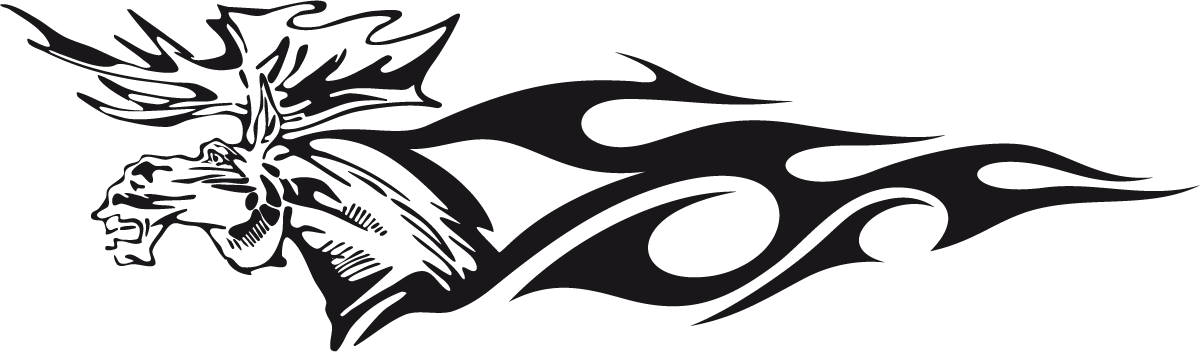 Adesivi per Auto e Moto: Animal Flames 83