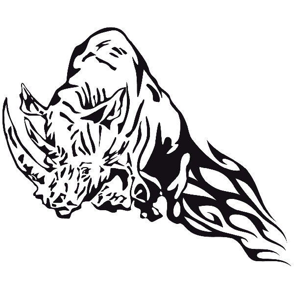 Adesivi per Auto e Moto: Animal Flames 87