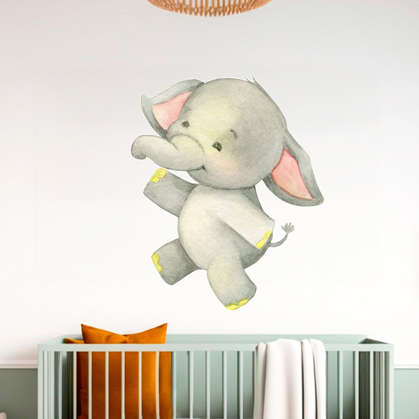 Adesivi per Bambini: Elefante felice