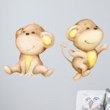 Adesivi per Bambini: Quattro scimmie che giocano 5