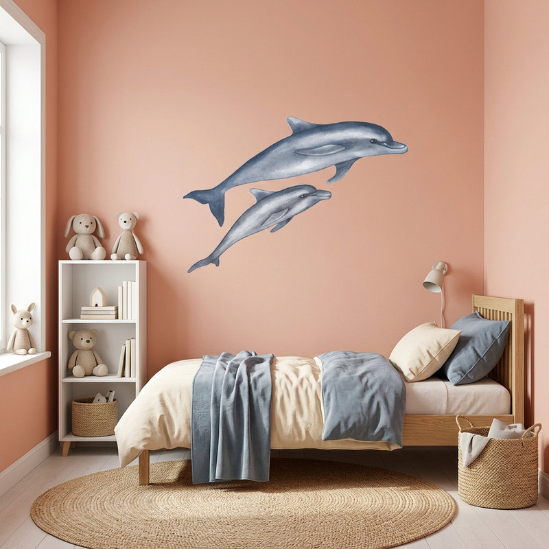 Adesivi Murali: Delfini