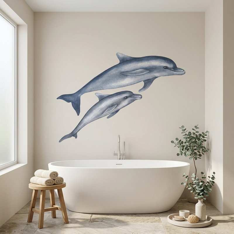 Adesivi Murali: Delfini