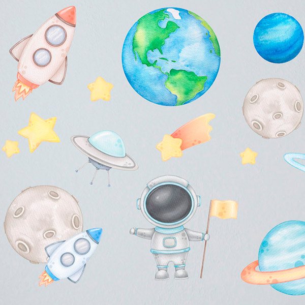 Adesivi per Bambini: Space Kit