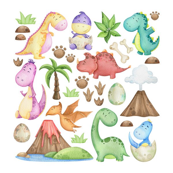 Adesivi per Bambini: Kit Dinosauri