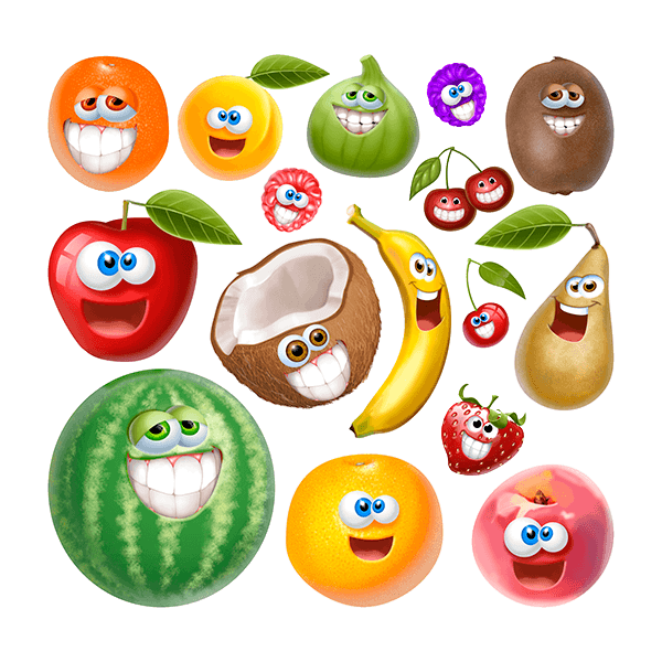 Adesivi per Bambini: Kit di Frutta