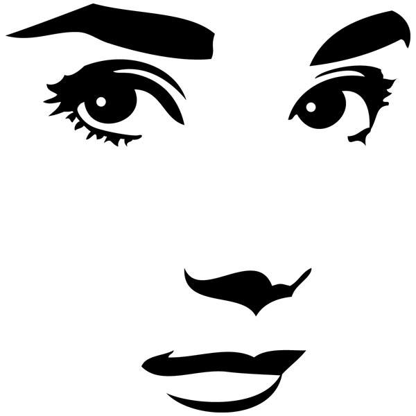 Adesivi Murali: Audrey Hepburn faccia