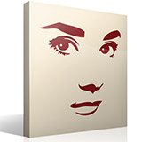 Adesivi Murali: Audrey Hepburn faccia 5