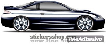 Adesivi per Auto e Moto: New Line 10