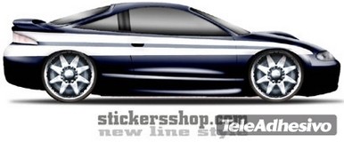 Adesivi per Auto e Moto: New Line 10 2