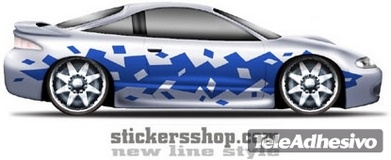 Adesivi per Auto e Moto: New Line 13 2