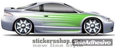 Adesivi per Auto e Moto: New Line 15 2