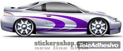 Adesivi per Auto e Moto: New Line 16