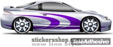 Adesivi per Auto e Moto: New Line 16 2