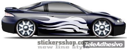 Adesivi per Auto e Moto: New Line 18