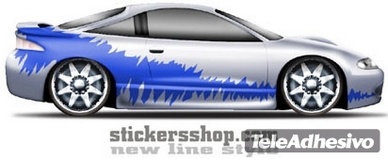 Adesivi per Auto e Moto: New Line 19 2