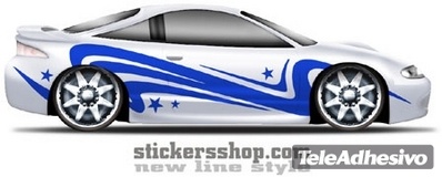 Adesivi per Auto e Moto: New Line 21 2