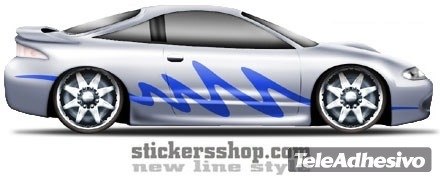 Adesivi per Auto e Moto: New Line 23