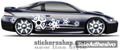 Adesivi per Auto e Moto: New Line 25 2