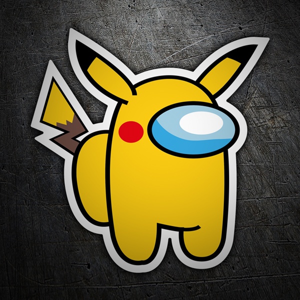Adesivi per Auto e Moto: Among Us Picachu Full Pokemon