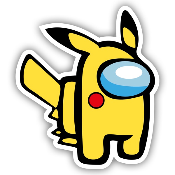 Adesivi per Auto e Moto: Among Us Picachu Pokemon