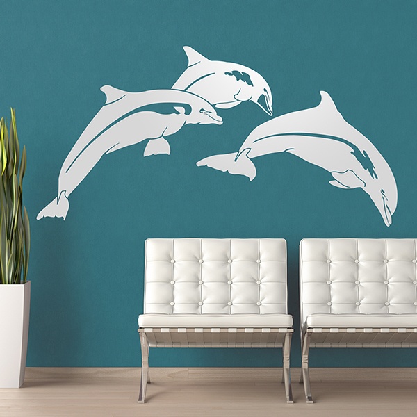 Adesivi Murali: Delfini felici 0