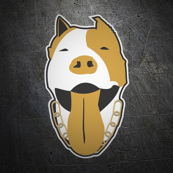 Adesivi per Auto e Moto: Americano Pitbull Terrier 1