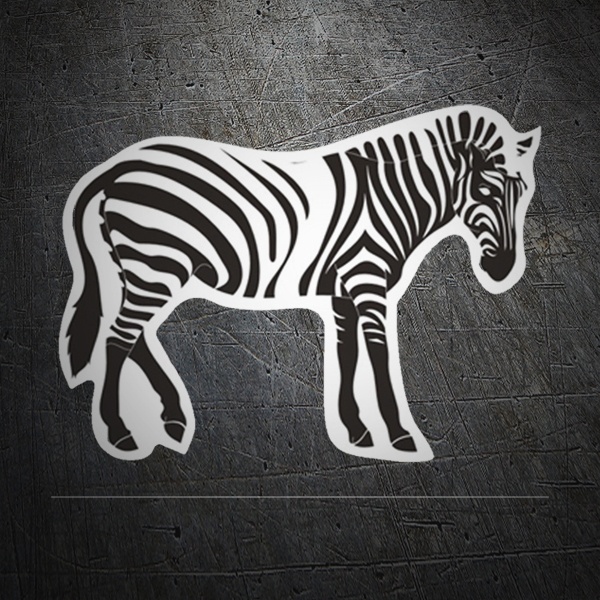 Adesivi per Auto e Moto: Silhouette zebra