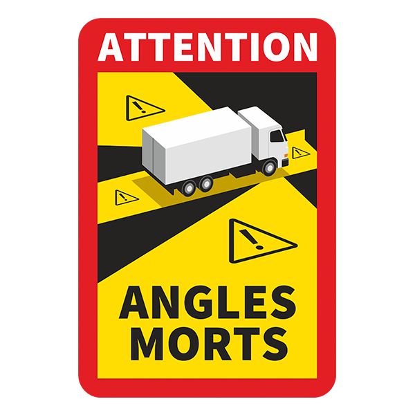 Adesivi per Auto e Moto: Camion ad Angolo Morto
