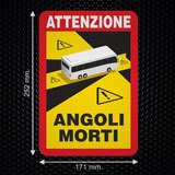 Adesivi per Auto e Moto: Attenzione, Angoli Morti Bus 3