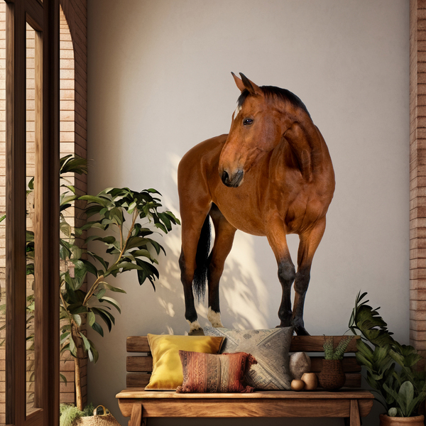 Adesivi Murali: Cavallo marrone