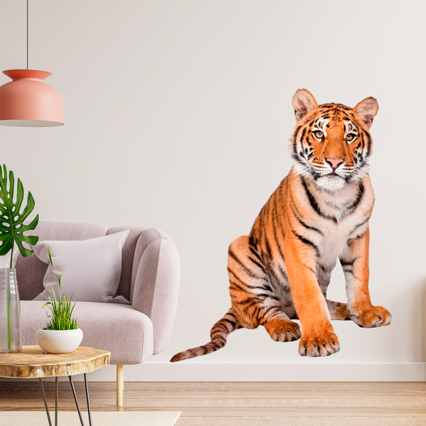Adesivi Murali: Giovane tigre siberiana 1