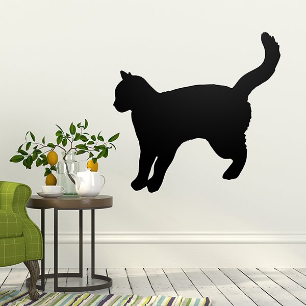 Adesivi Murali: Silhouette di Gatto 0