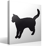 Adesivi Murali: Silhouette di Gatto 2