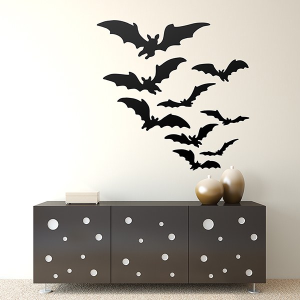 Adesivi Murali: Pipistrelli silhouette