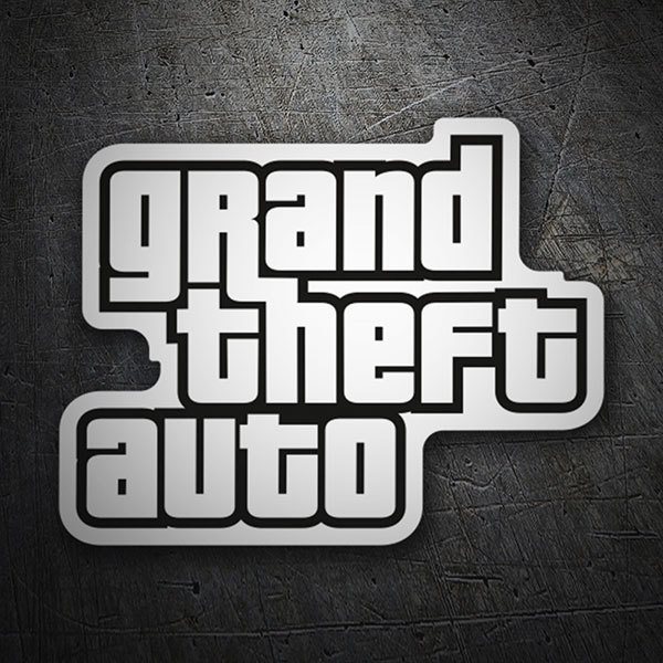 Adesivi per Auto e Moto: Grand Theft Auto Logo