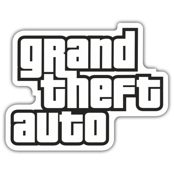 Adesivi per Auto e Moto: Grand Theft Auto Logo