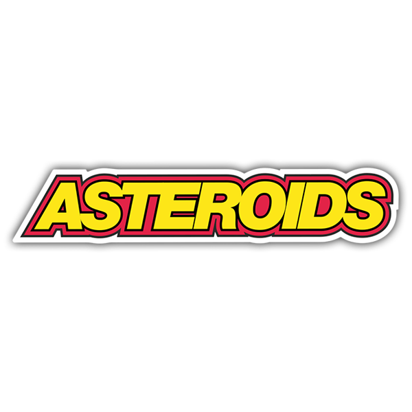 Adesivi per Auto e Moto: Asteroids Logo 0
