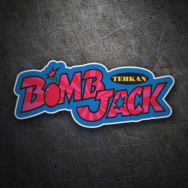 Adesivi per Auto e Moto: Bomb Jack Logo con Stile Retro