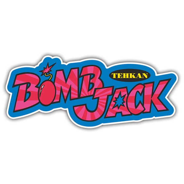 Adesivi per Auto e Moto: Bomb Jack Logo con Stile Retro